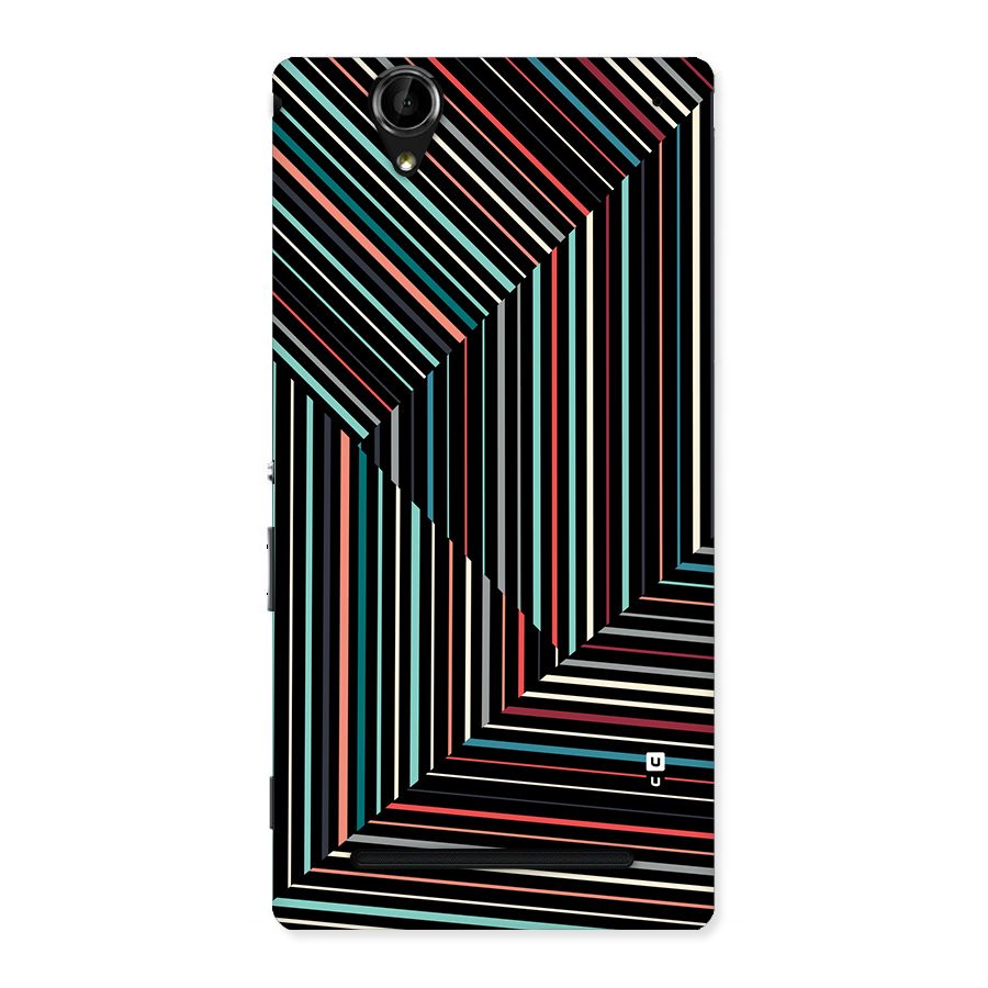 Angulars Stripes Back Case for Xperia T2
