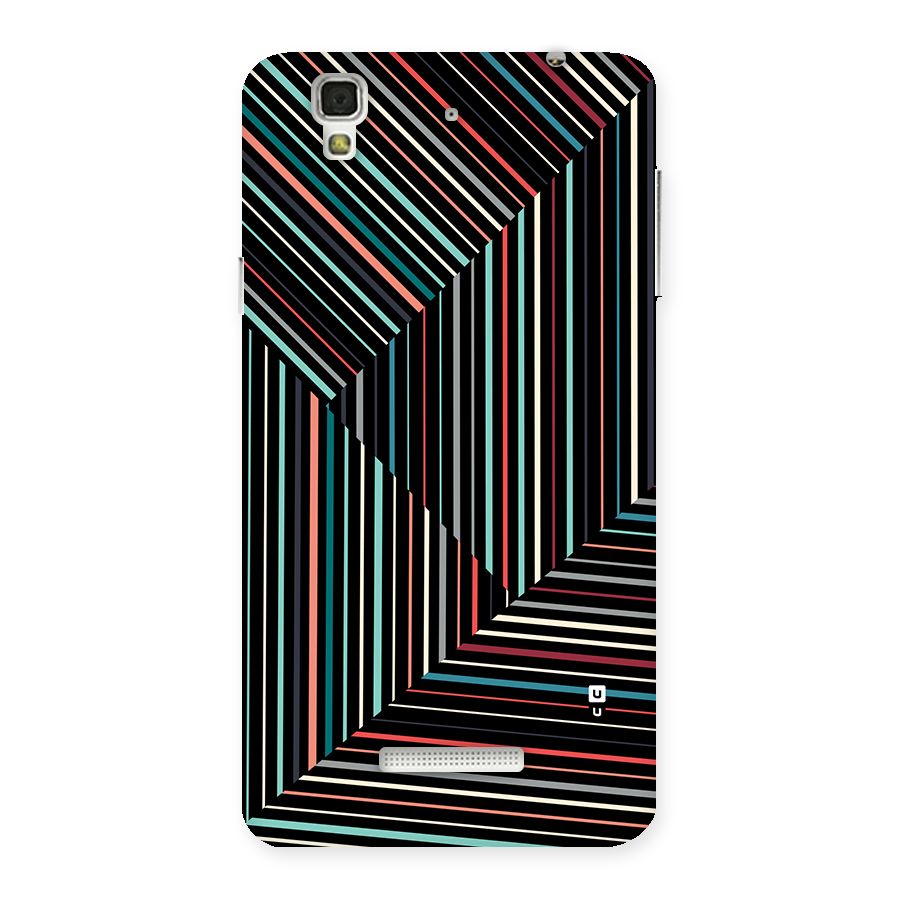 Angulars Stripes Back Case for YU Yureka Plus