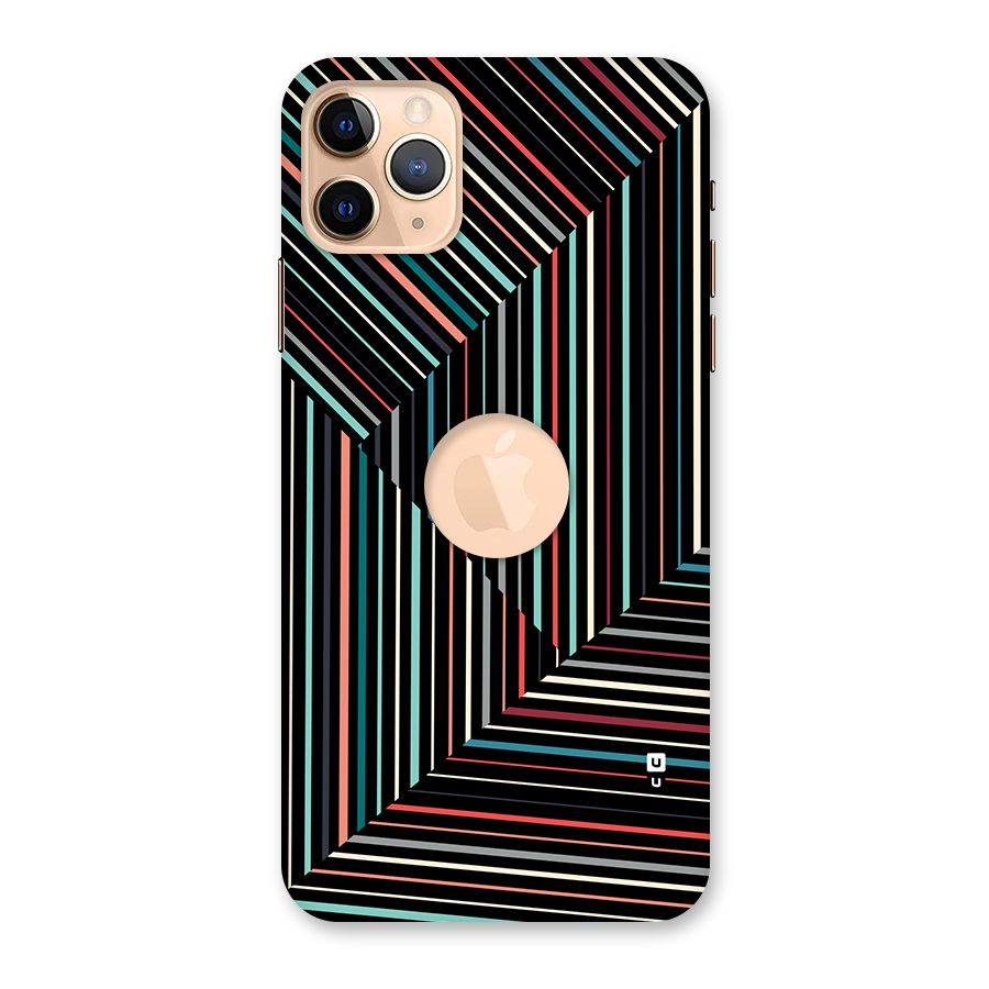 Angulars Stripes Back Case for iPhone 11 Pro Max Logo Cut