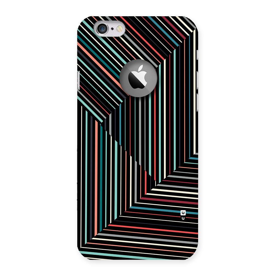 Angulars Stripes Back Case for iPhone 6 Logo Cut