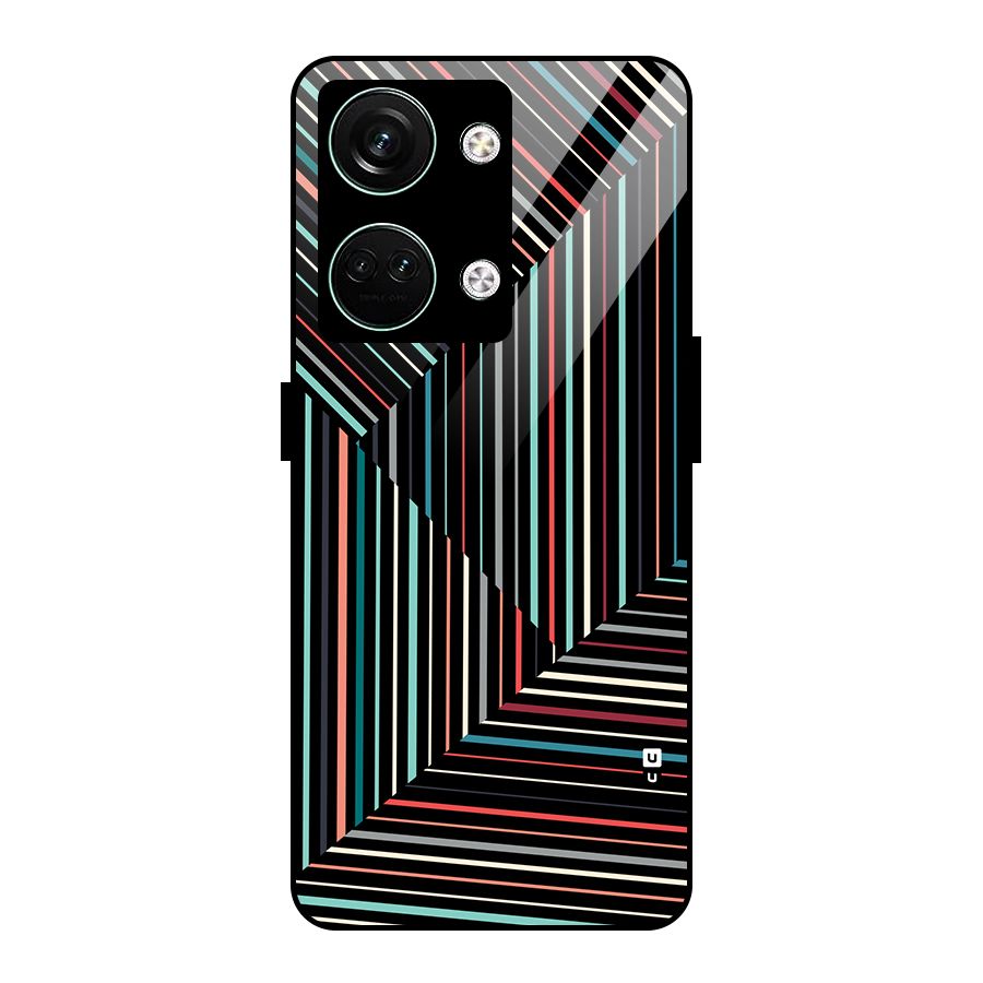 Angulars Stripes Glass Back Case for Oneplus Nord 3