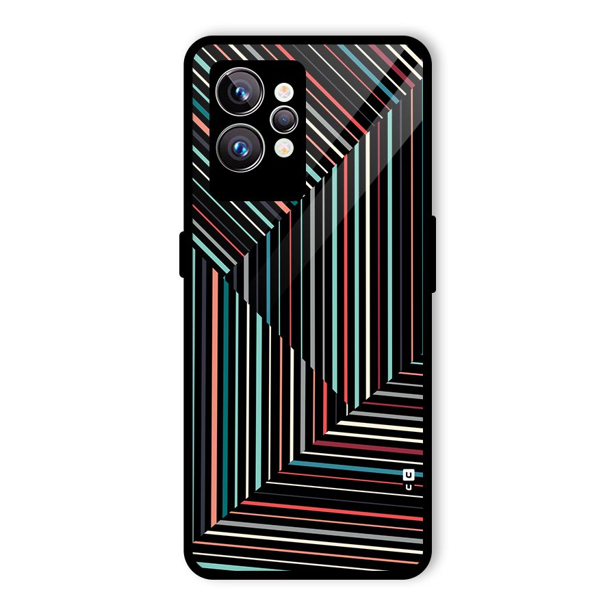 Angulars Stripes Glass Back Case for Realme GT2 Pro