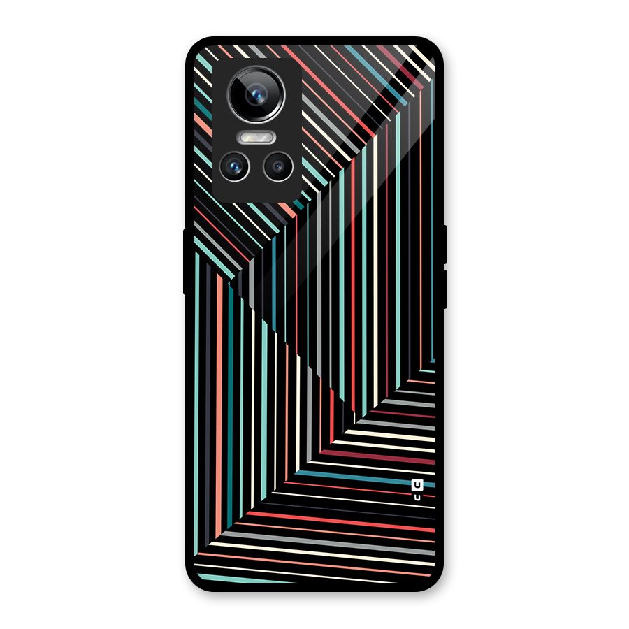 Angulars Stripes Glass Back Case for Realme GT Neo 3