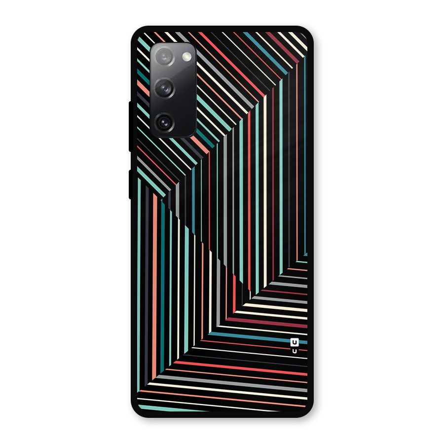 Angulars Stripes Metal Back Case for Galaxy S20 FE