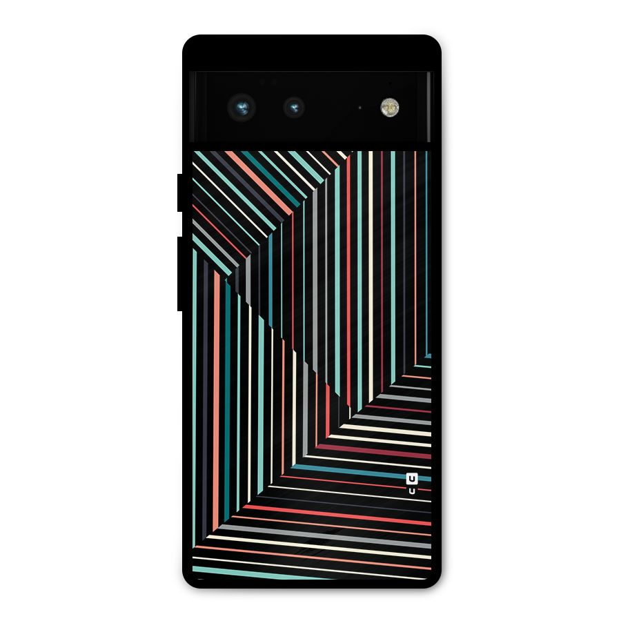 Angulars Stripes Metal Back Case for Google Pixel 6