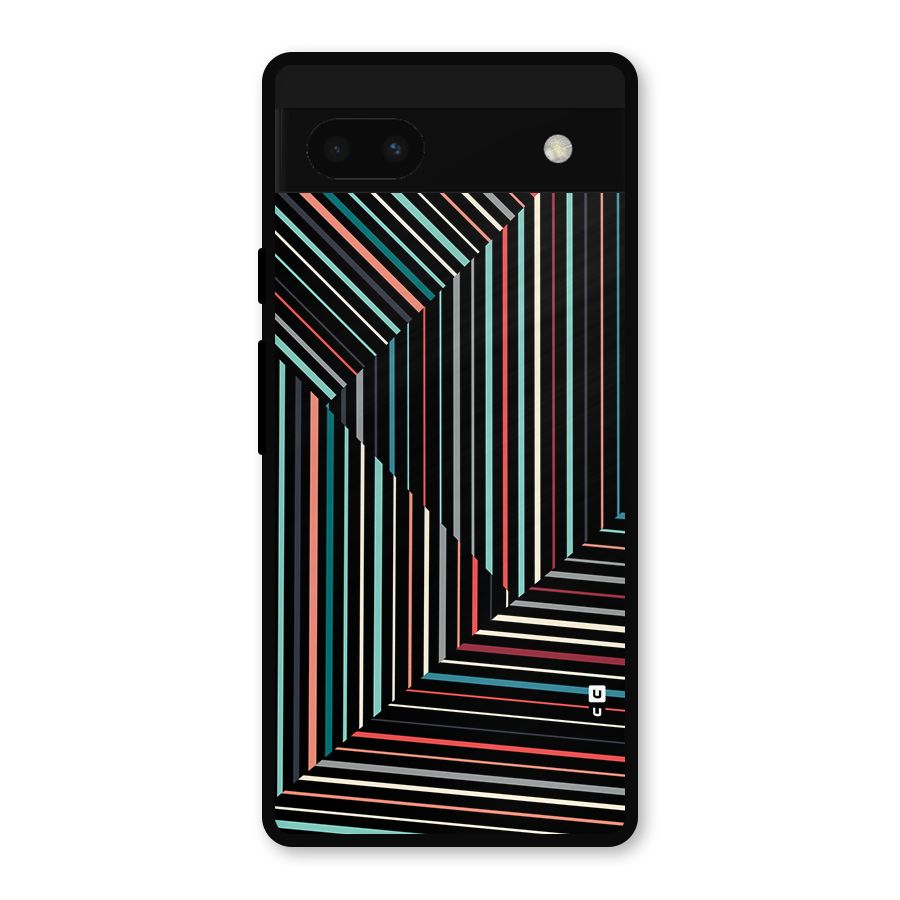Angulars Stripes Metal Back Case for Google Pixel 6a