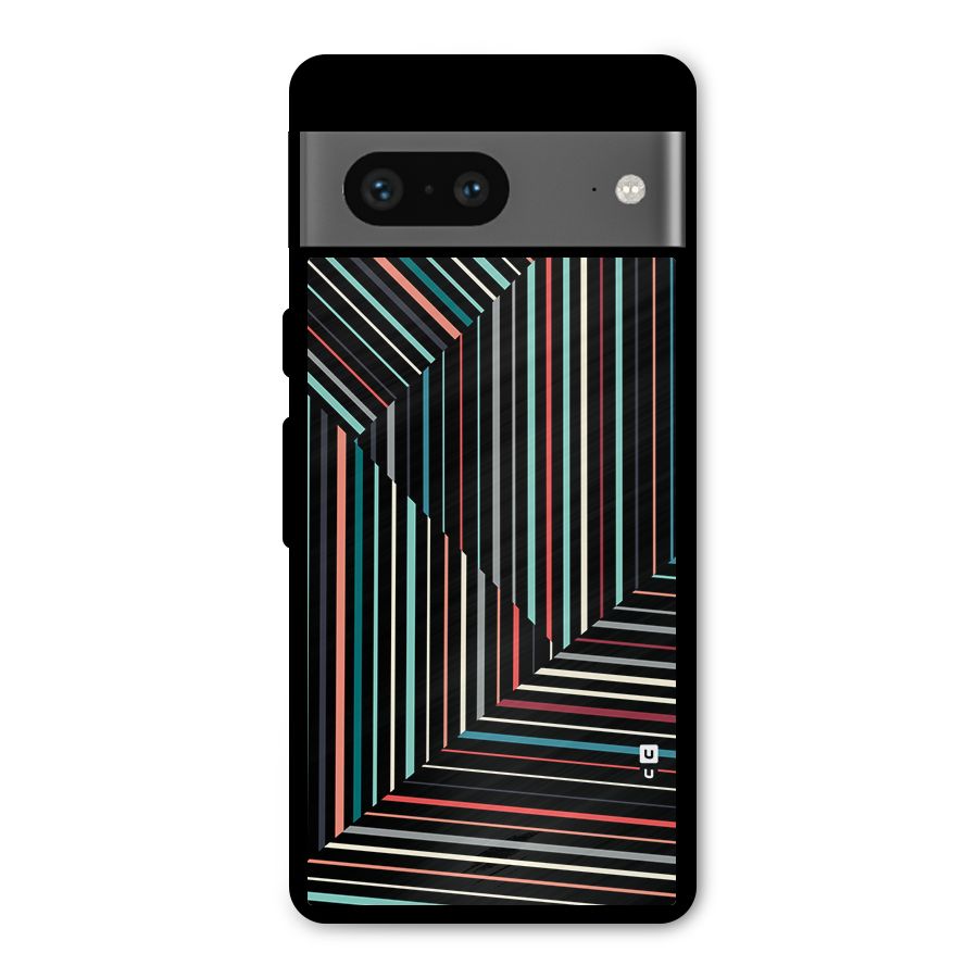 Angulars Stripes Metal Back Case for Google Pixel 7