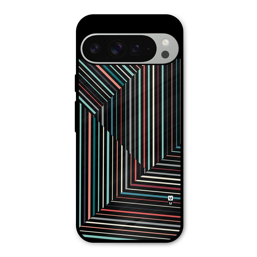 Angulars Stripes Metal Back Case for Google Pixel 9 Pro XL