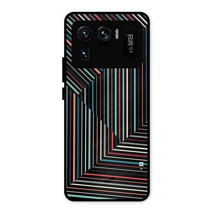 Angulars Stripes Metal Back Case for Mi 11 Ultra