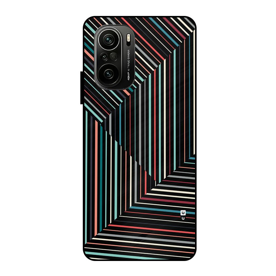 Angulars Stripes Metal Back Case for Mi 11x