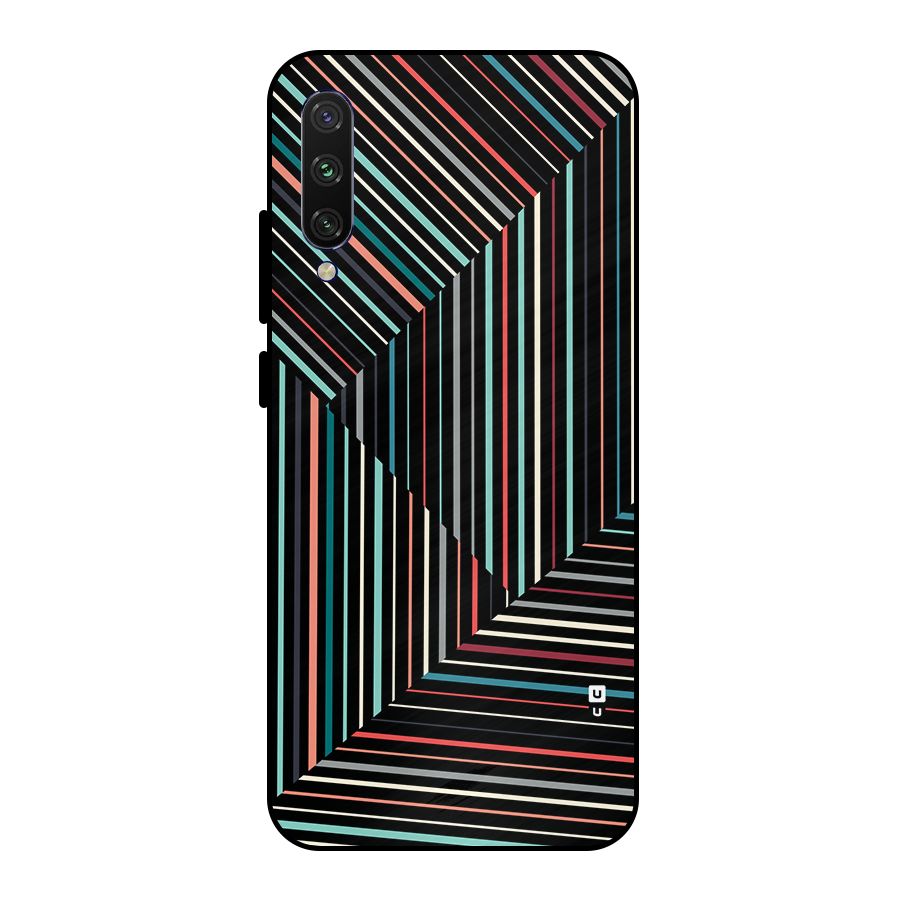 Angulars Stripes Metal Back Case for Mi A3