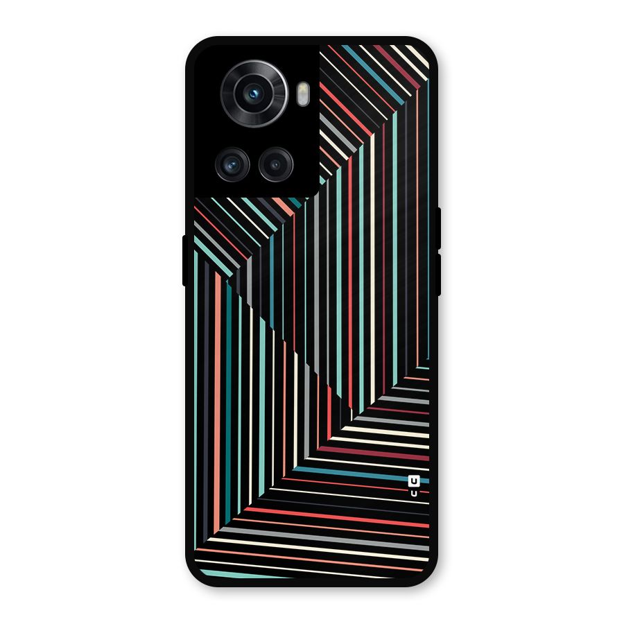Angulars Stripes Metal Back Case for OnePlus 10R