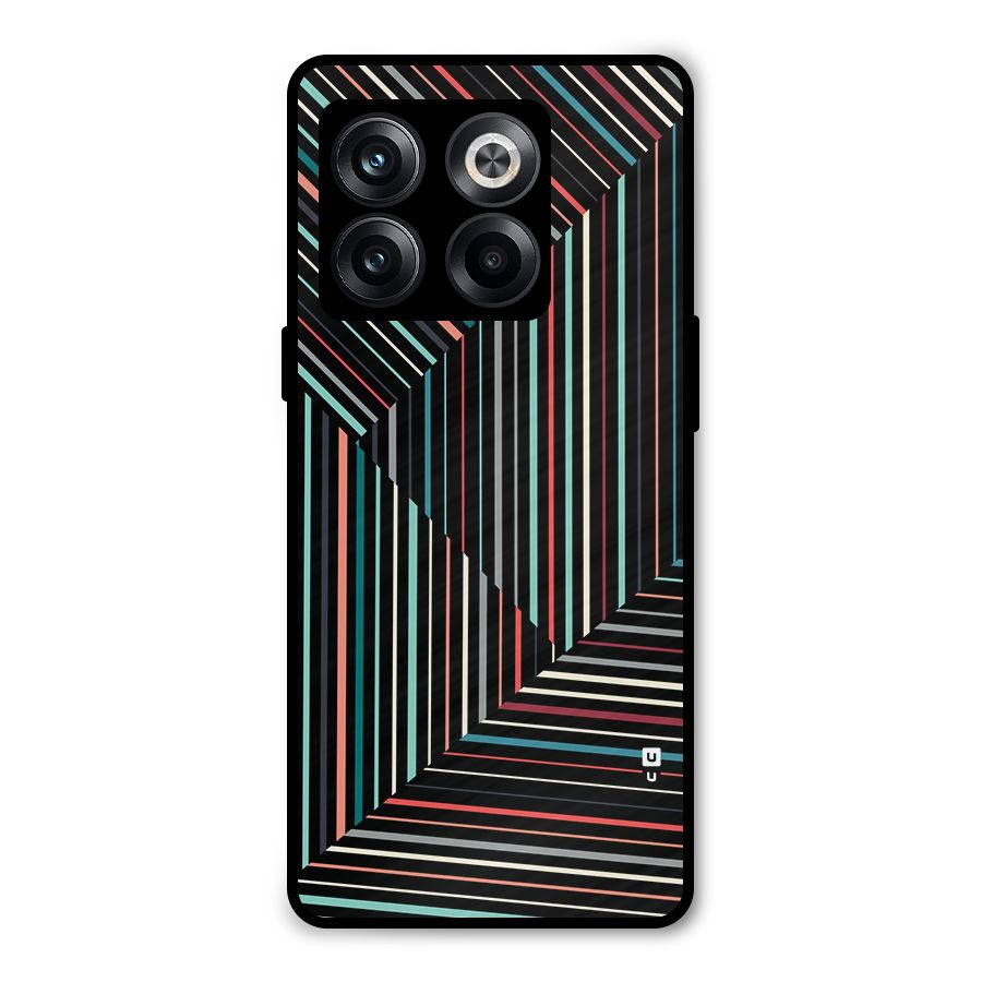 Angulars Stripes Metal Back Case for OnePlus 10T