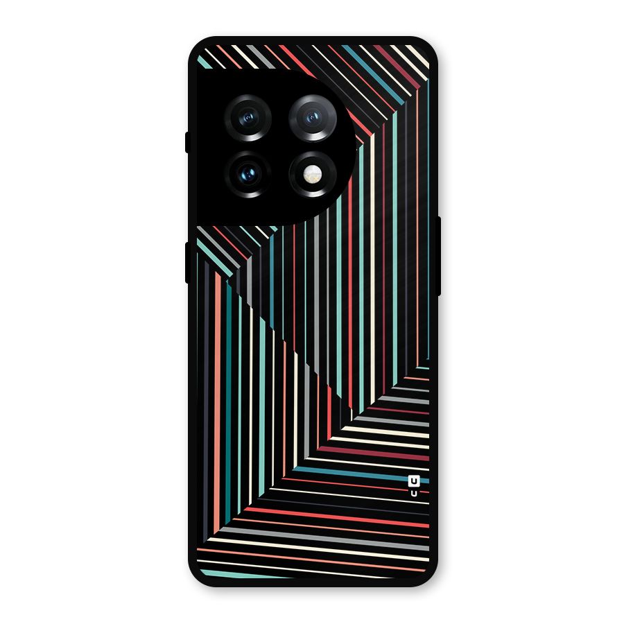 Angulars Stripes Metal Back Case for OnePlus 11