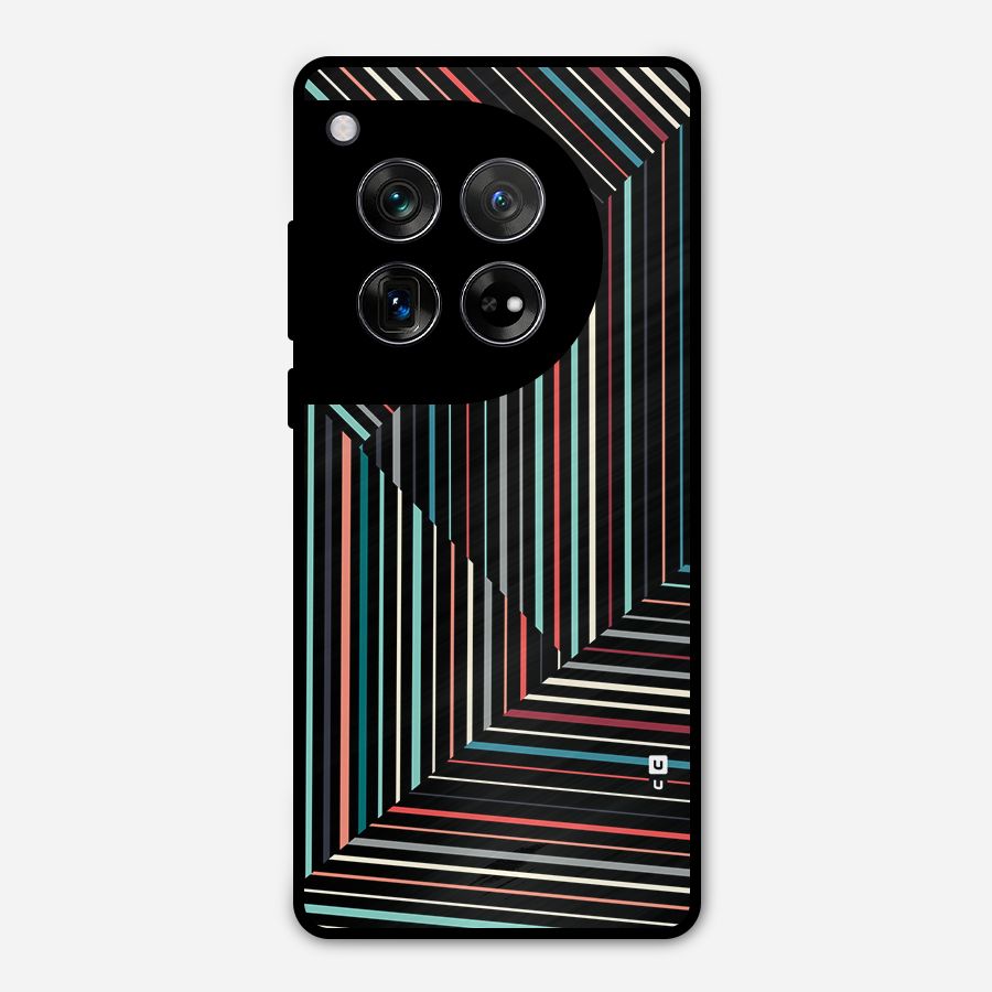 Angulars Stripes Metal Back Case for OnePlus 12