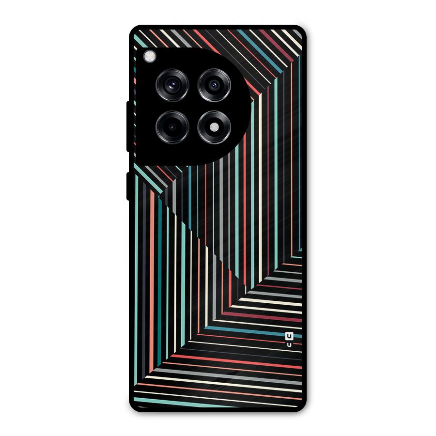 Angulars Stripes Metal Back Case for OnePlus 12R