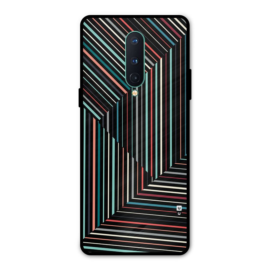 Angulars Stripes Metal Back Case for OnePlus 8