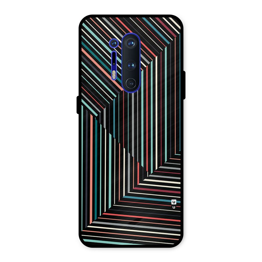 Angulars Stripes Metal Back Case for OnePlus 8 Pro