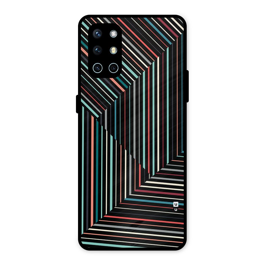 Angulars Stripes Metal Back Case for OnePlus 9R