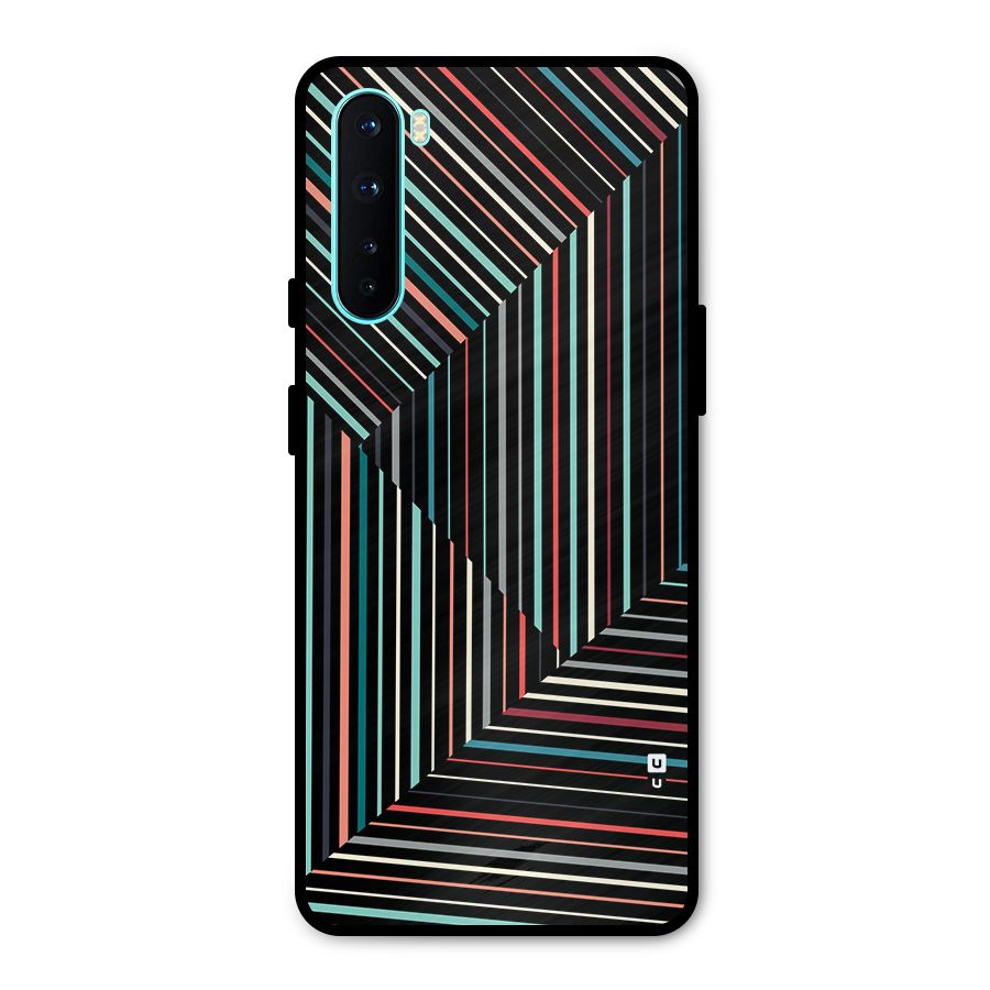 Angulars Stripes Metal Back Case for OnePlus Nord