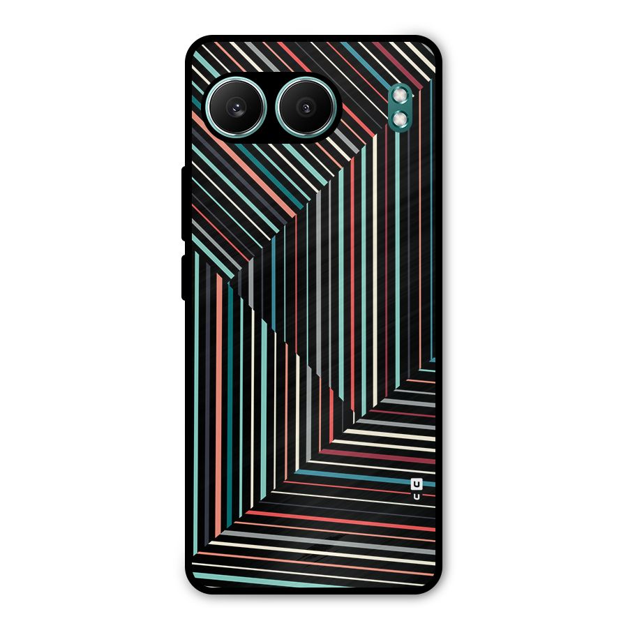 Angulars Stripes Metal Back Case for OnePlus Nord 4