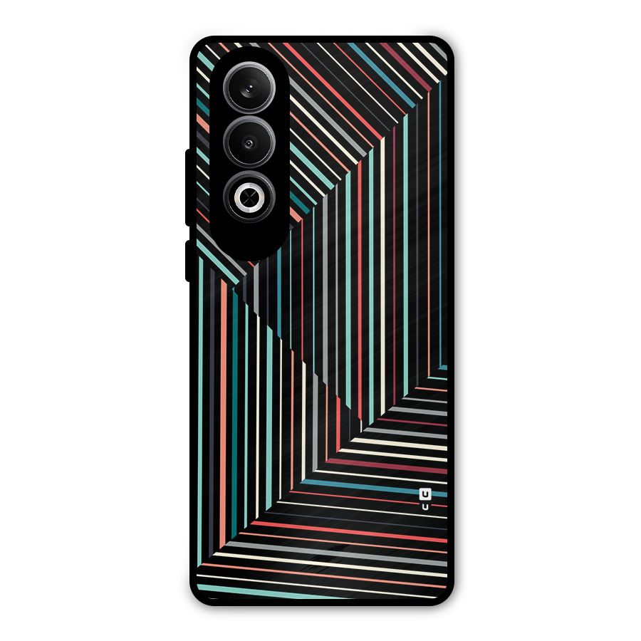 Angulars Stripes Metal Back Case for OnePlus Nord CE4