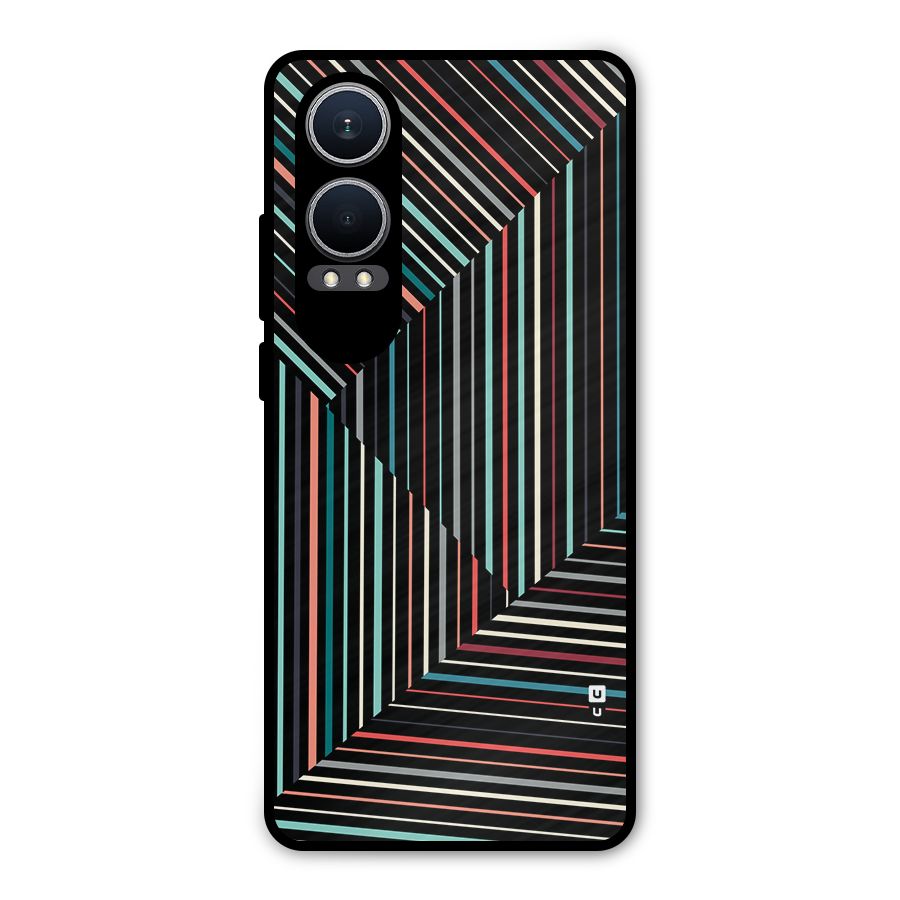 Angulars Stripes Metal Back Case for OnePlus Nord CE4 Lite