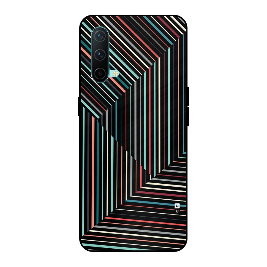 Angulars Stripes Metal Back Case for OnePlus Nord CE 5G