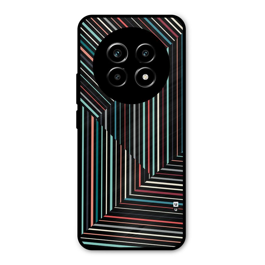Angulars Stripes Metal Back Case for Realme 13 Pro