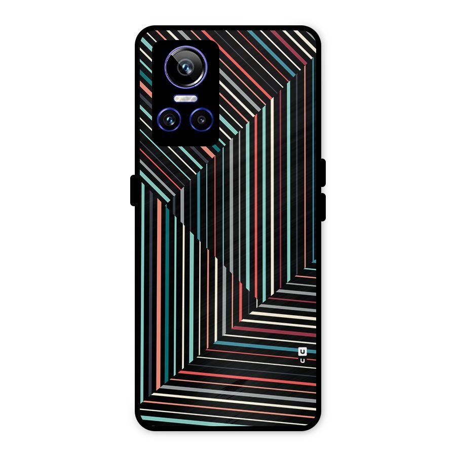 Angulars Stripes Metal Back Case for Realme GT Neo 3