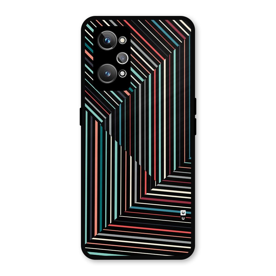 Angulars Stripes Metal Back Case for Realme GT Neo 3T