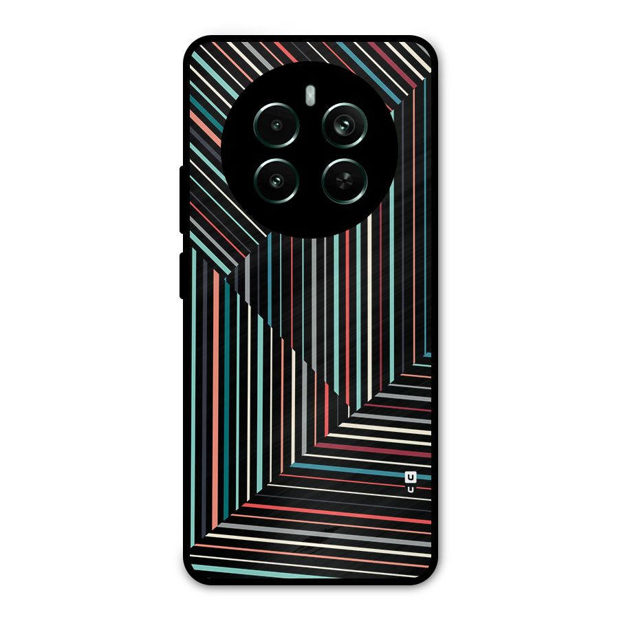 Angulars Stripes Metal Back Case for Realme Narzo 70 Pro