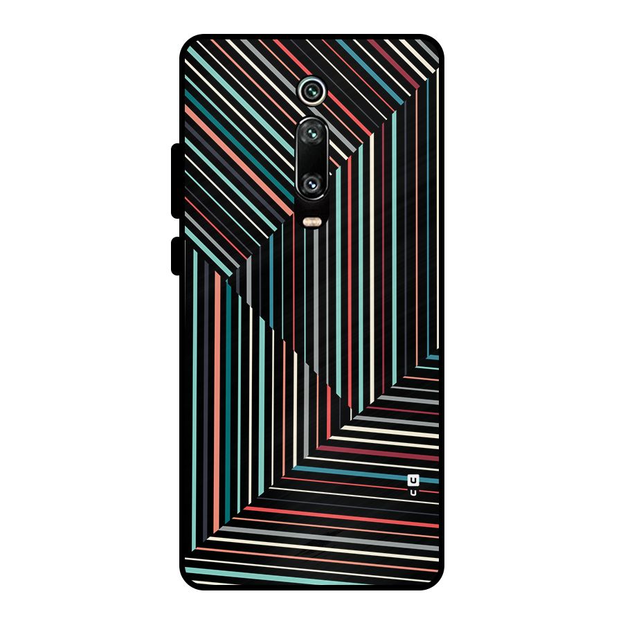 Angulars Stripes Metal Back Case for Redmi K20 Pro