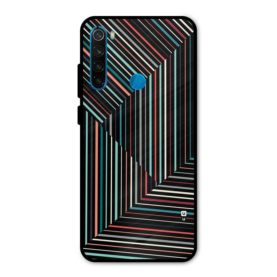 Angulars Stripes Metal Back Case for Redmi Note 8