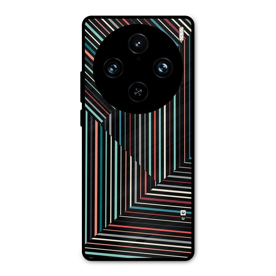 Angulars Stripes Metal Back Case for Vivo X100 Pro