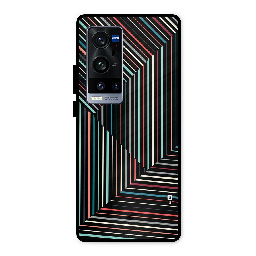 Angulars Stripes Metal Back Case for Vivo X60 Pro Plus