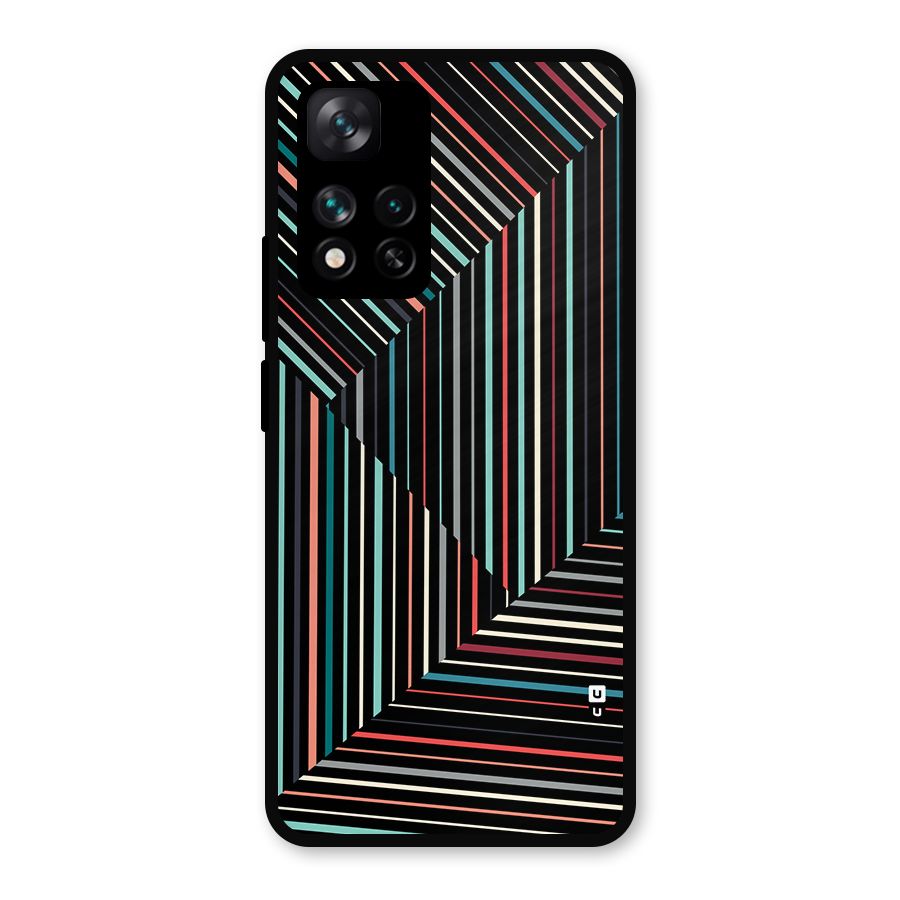 Angulars Stripes Metal Back Case for Xiaomi 11i 5G