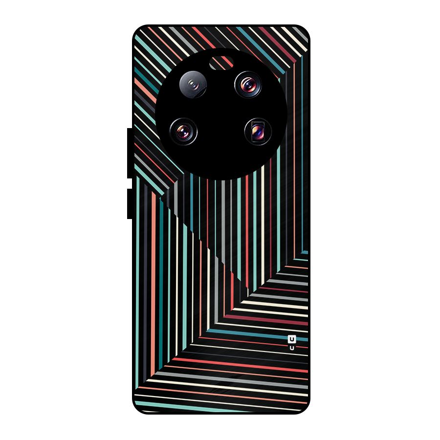 Angulars Stripes Metal Back Case for Xiaomi 13 Ultra