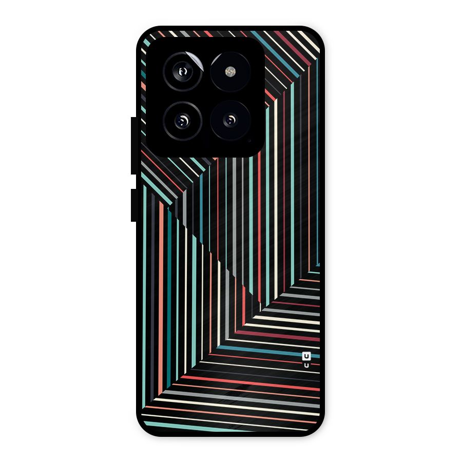 Angulars Stripes Metal Back Case for Xiaomi 14