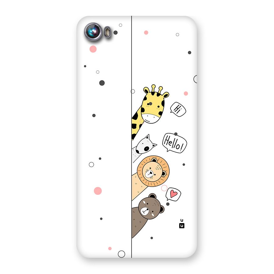 Animal Greetings Back Case for Canvas Fire 4 (A107)