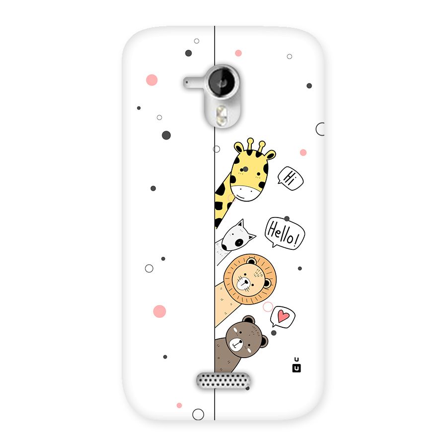 Animal Greetings Back Case for Canvas HD A116