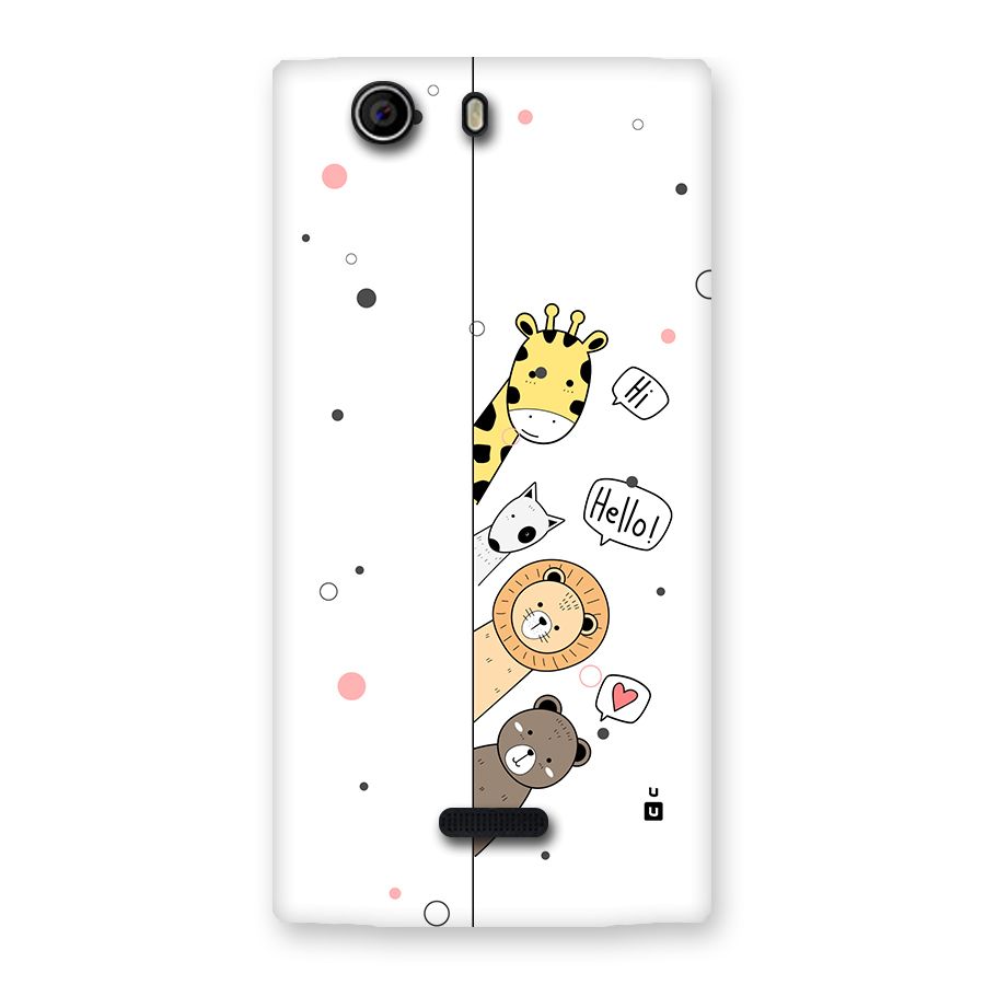 Animal Greetings Back Case for Canvas Nitro 2 E311