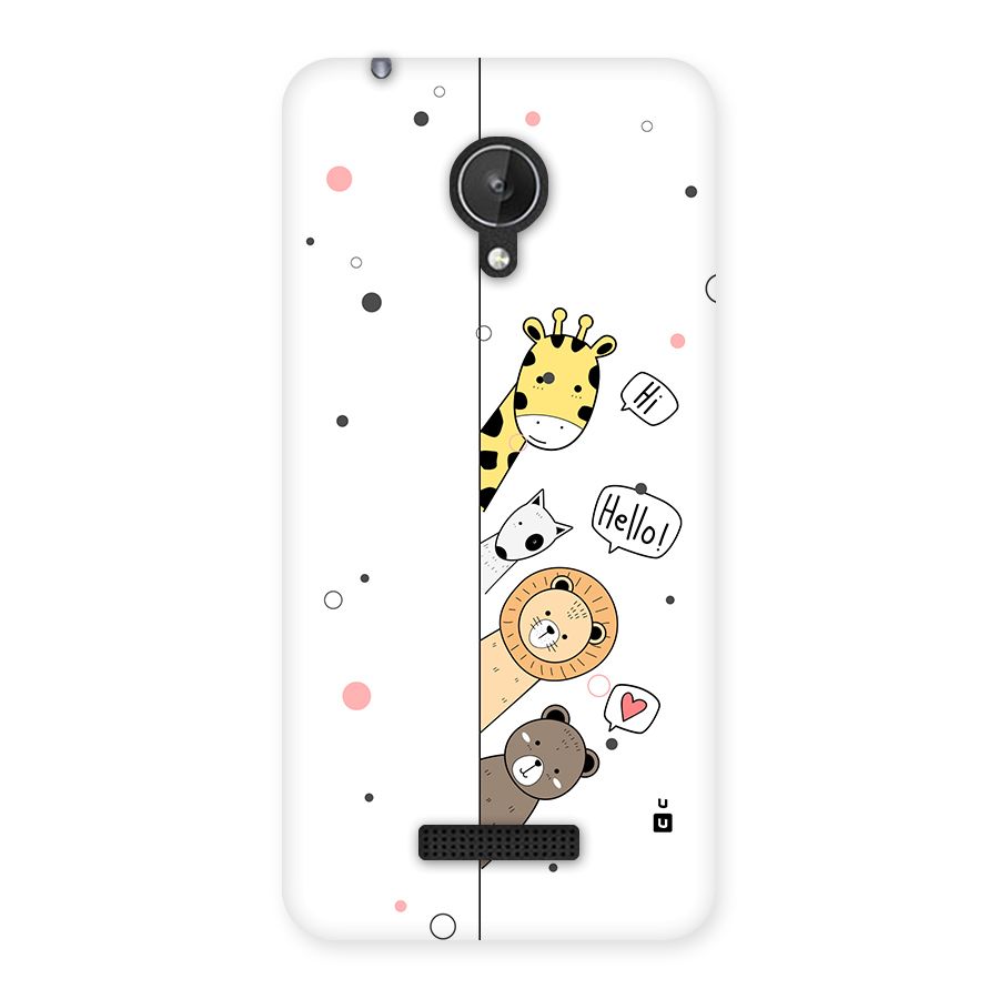 Animal Greetings Back Case for Canvas Spark Q380