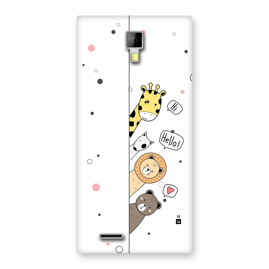 Animal Greetings Back Case for Canvas Xpress A99