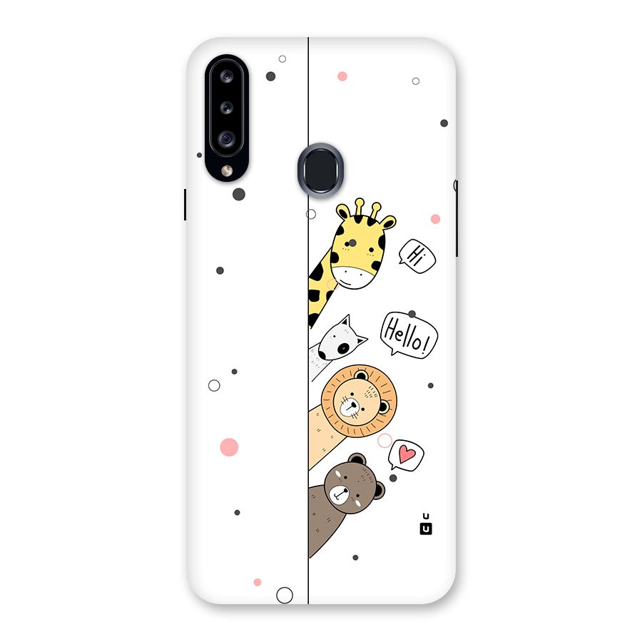 Animal Greetings Back Case for Galaxy A20s