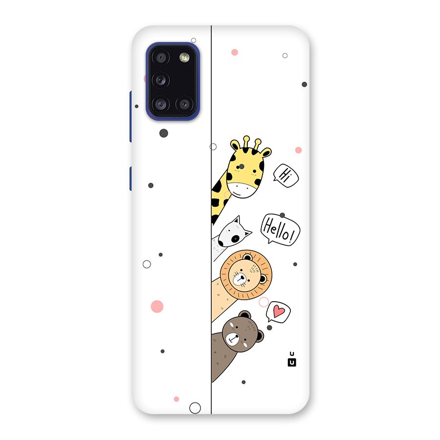 Animal Greetings Back Case for Galaxy A31