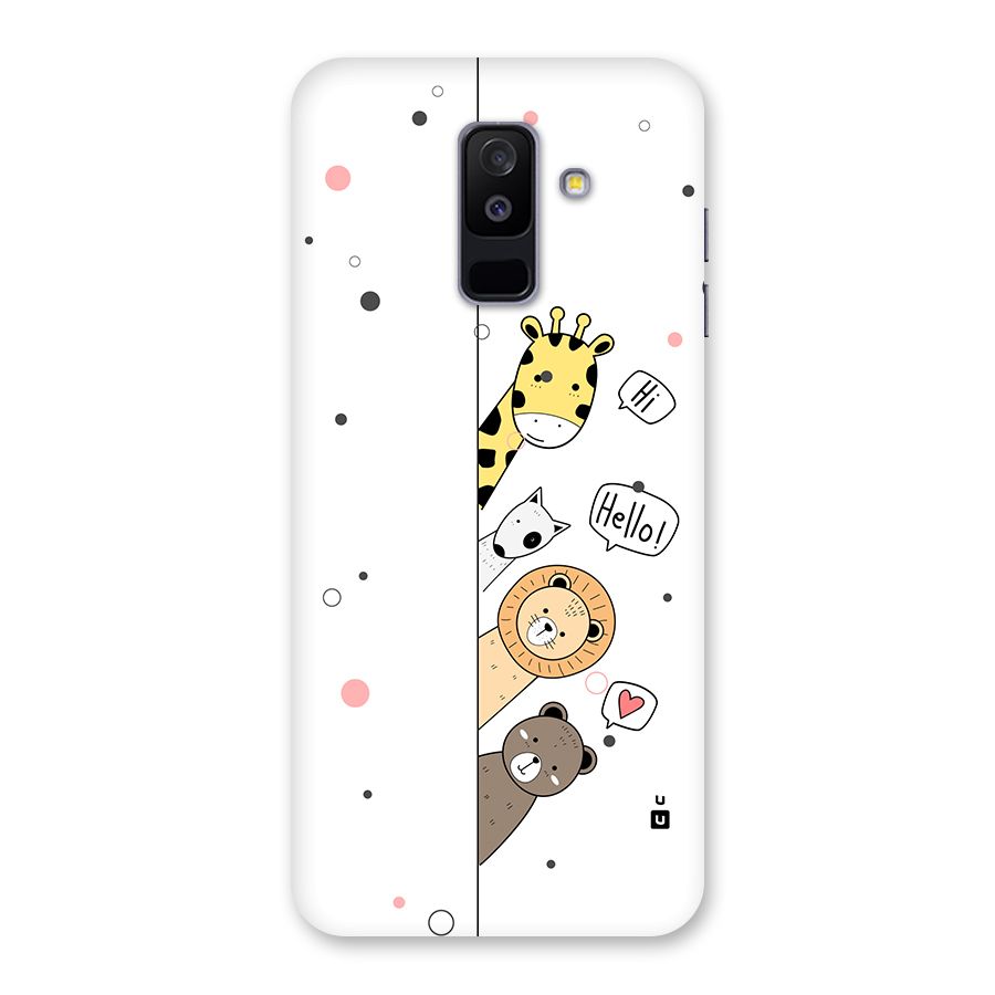 Animal Greetings Back Case for Galaxy A6 Plus