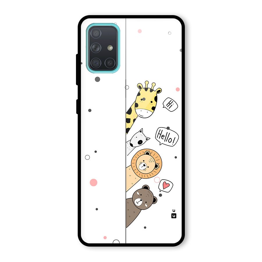 Animal Greetings Back Case for Galaxy A71