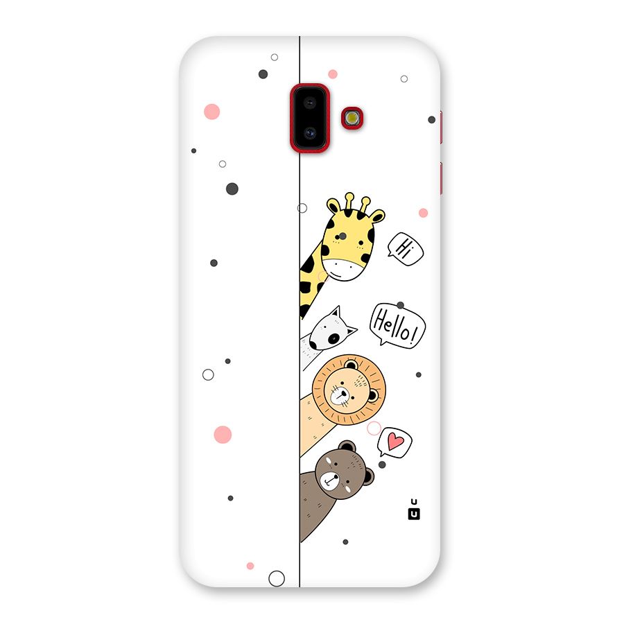Animal Greetings Back Case for Galaxy J6 Plus