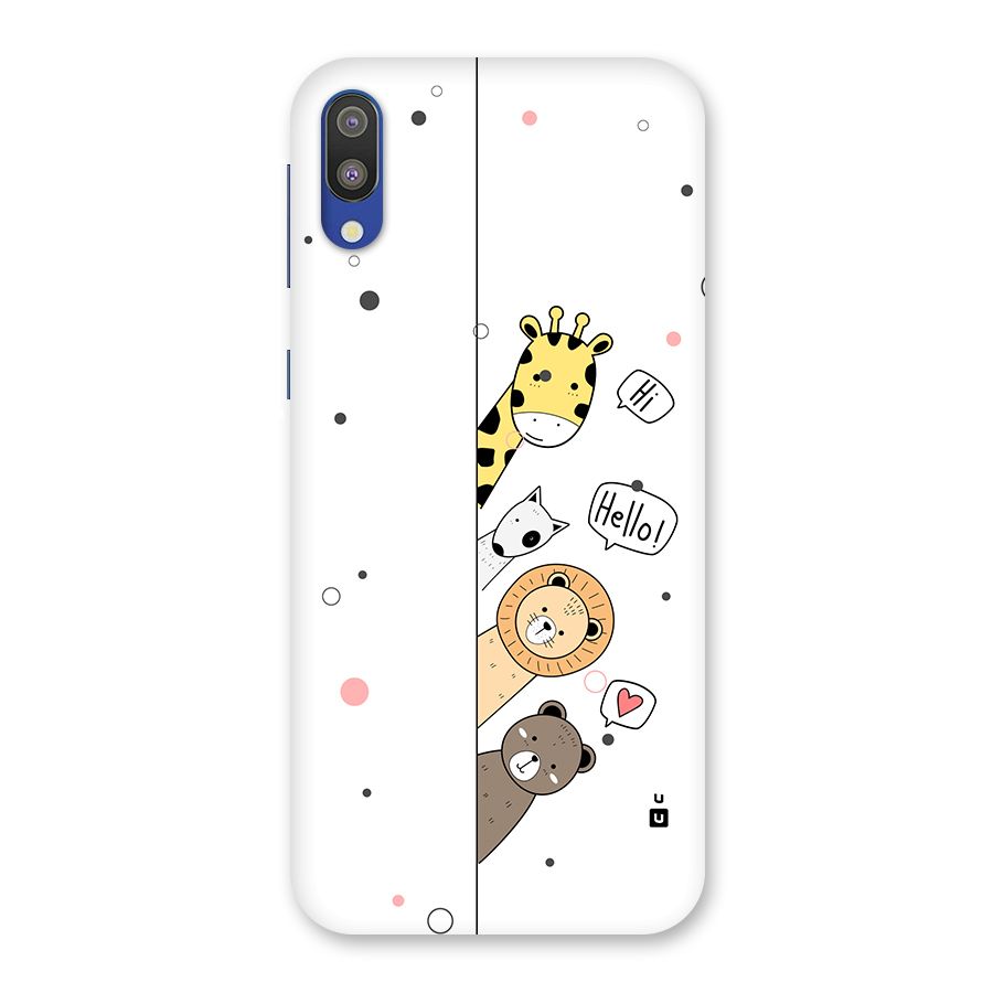Animal Greetings Back Case for Galaxy M10